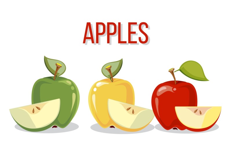 three-apples-with-slices-isolated-over-white