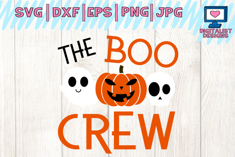 halloween-the-boo-crew-ghost-pumpkin-skull-svg