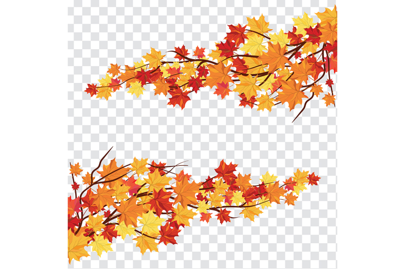 maple-leaves-on-transparency-grid