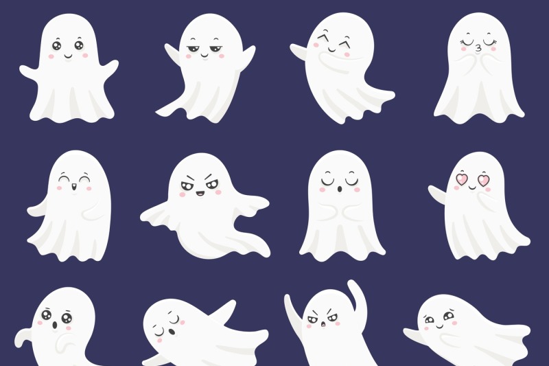 cute-halloween-ghosts-frightened-funny-ghost-curious-spook-and-smili