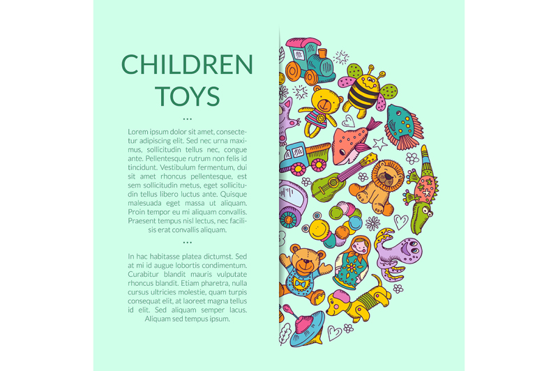 vector-round-pile-of-kid-toys-illustration
