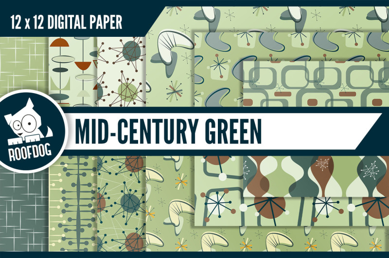 mid-century-modern-green-atomic-digital-paper