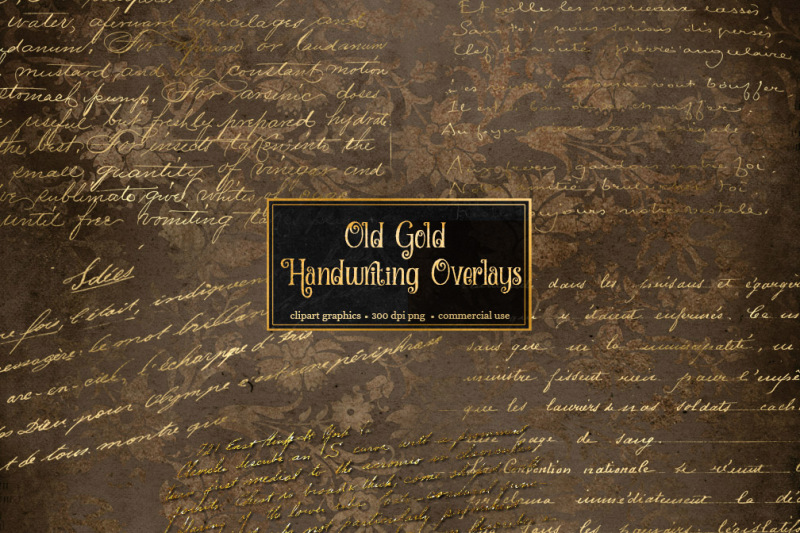 old-gold-handwriting-overlays