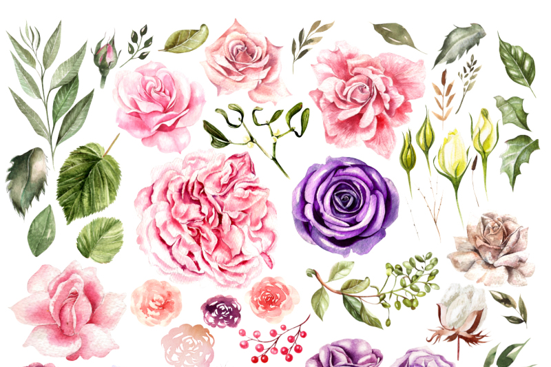 watercolor-and-graphics-flowers
