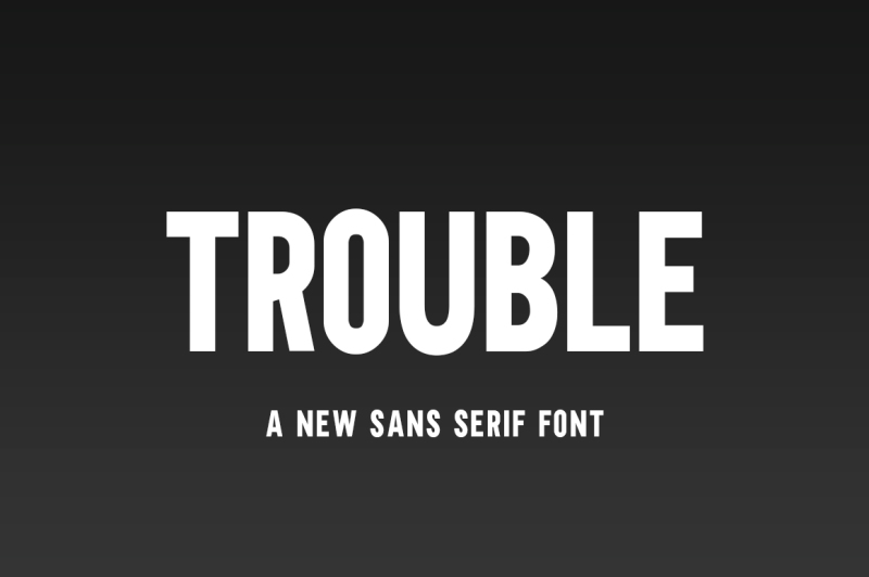 trouble-font