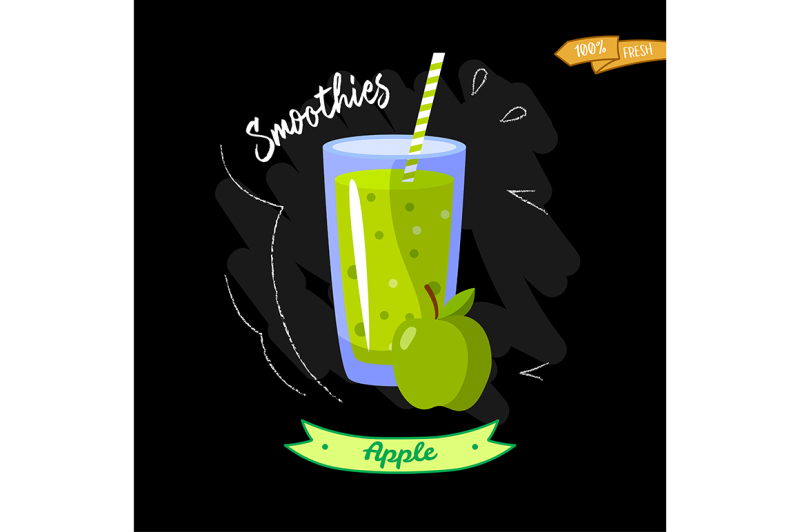 glass-of-smoothies-on-black-background