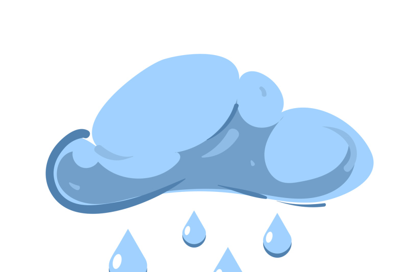 blue-vector-cloud-with-falling-rain-isolated-over-white
