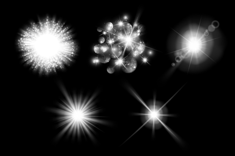 lens-flare-rays-star-and-sparkles