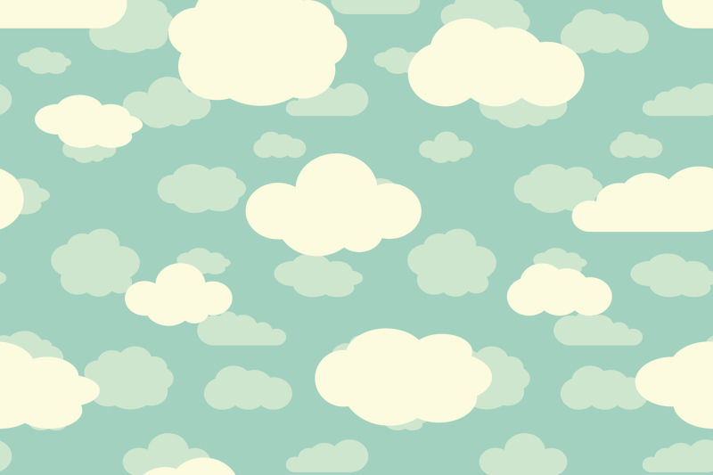 blue-sky-and-cute-white-clouds-seamless-pattern-in-retro-colors
