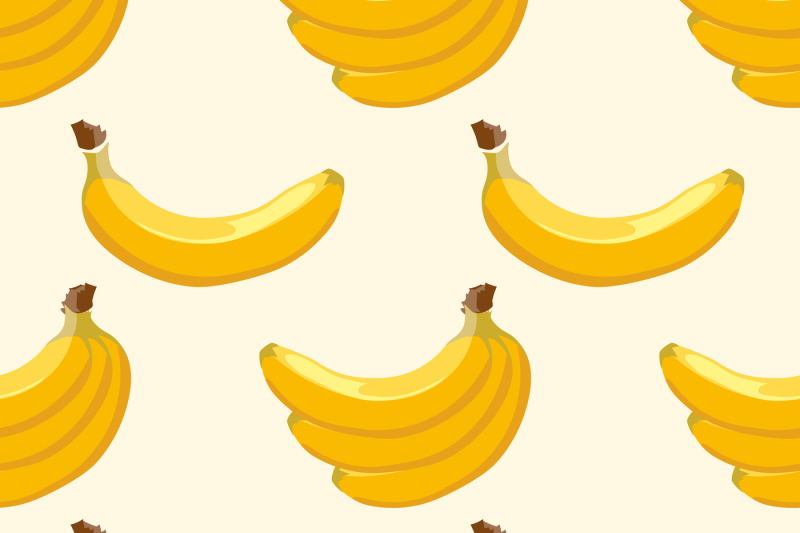 yellow-vector-banana-seamless-background