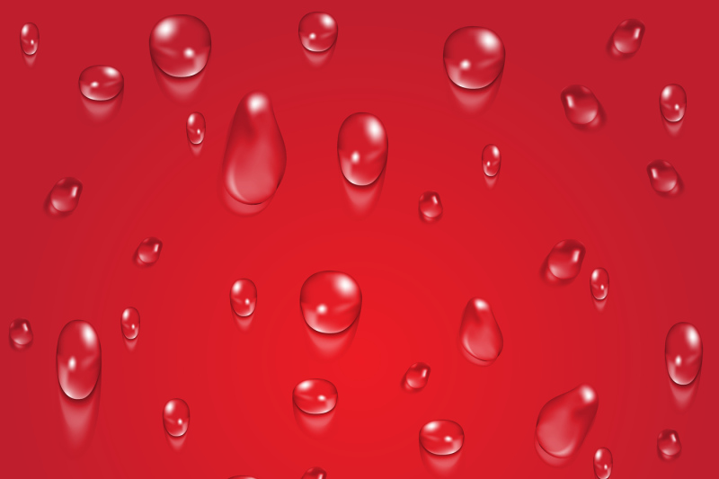 bright-red-transparent-water-drops-vector-background