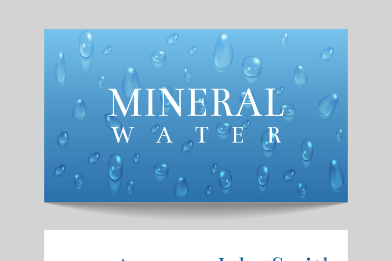 mineral-water-delivery-business-card-template