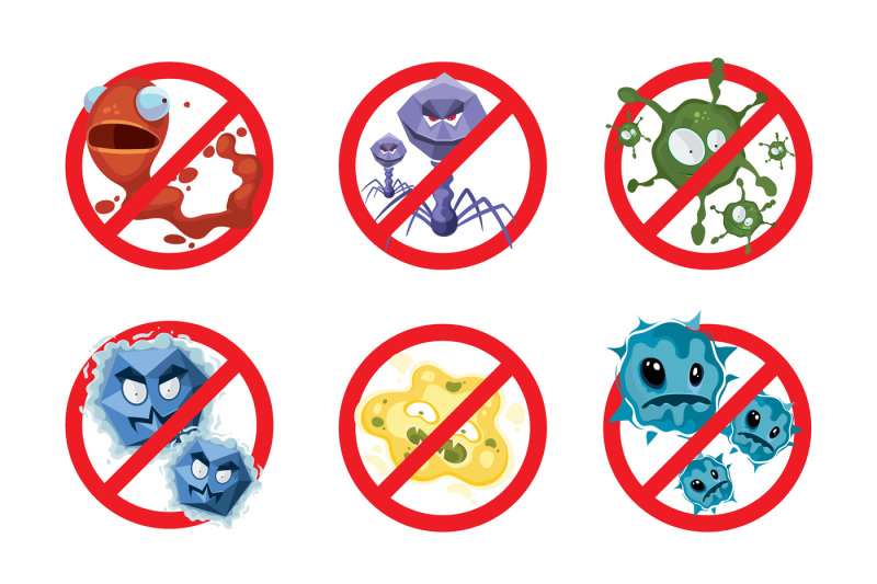 anti-bacteria-and-germs-vector-signs-set