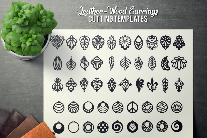 Download Wood Earrings SVG - Leather Earrings SVG - Acrylic ...