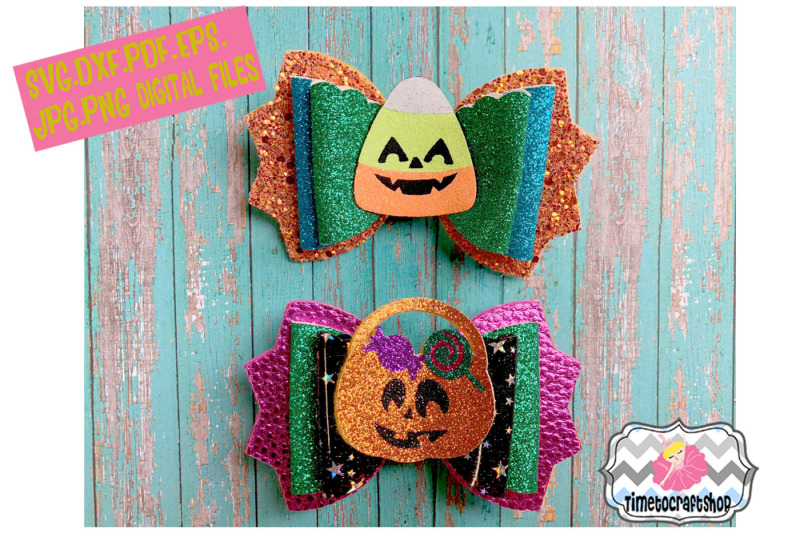halloween-trick-and-treat-candy-hair-bow-template-twin-set