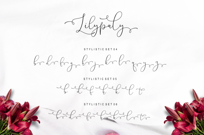 lilypaly-typeface