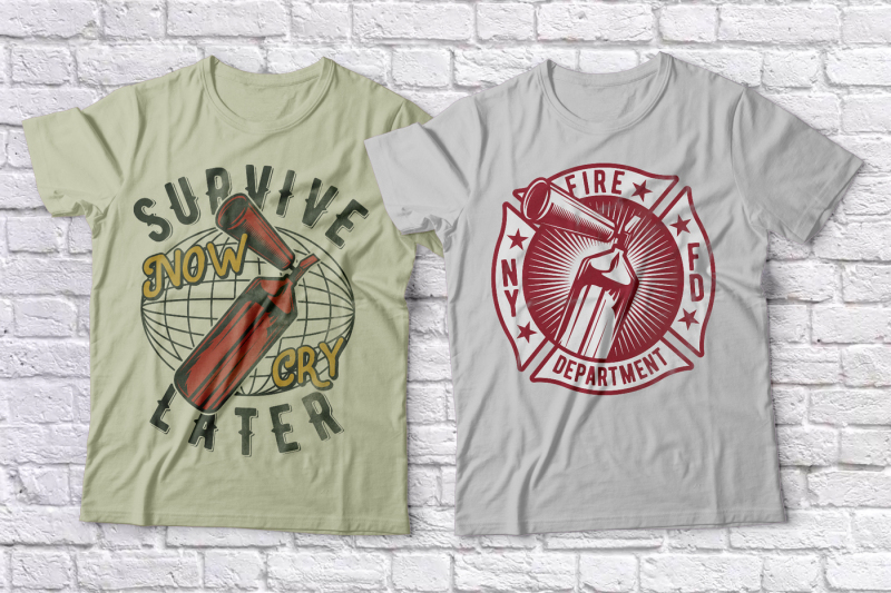firefighter-t-shirts-set
