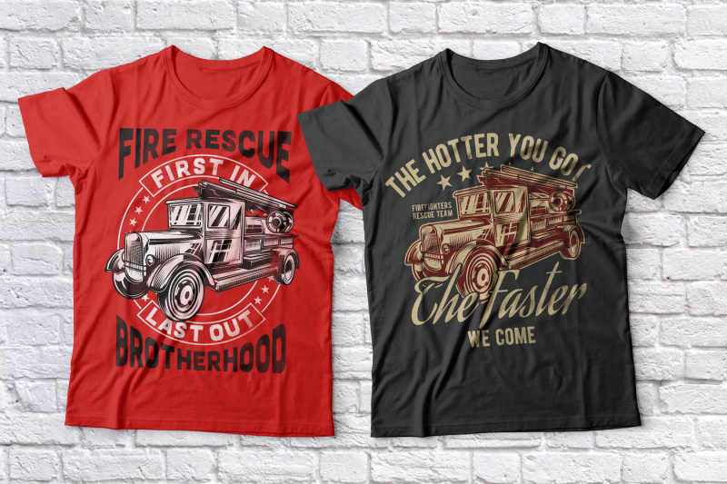 firefighter-t-shirts-set