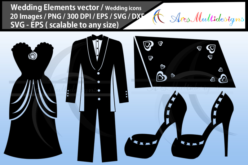 wedding-silhouette-svg-bundle-wedding-elements-clipart-wedding-vecto