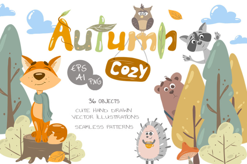 cozy-autumn-vector-animals-kit