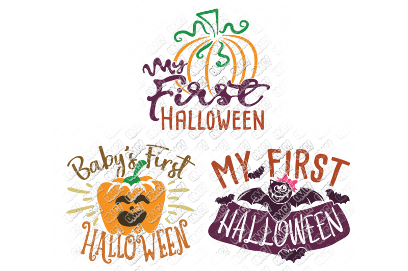 Download My First Halloween SVG Baby's First Halloween in SVG/DXF ...