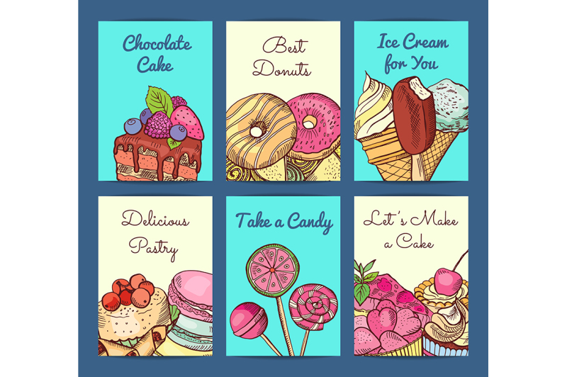 vector-hand-drawn-colored-sweets-shop-card-or-flyer