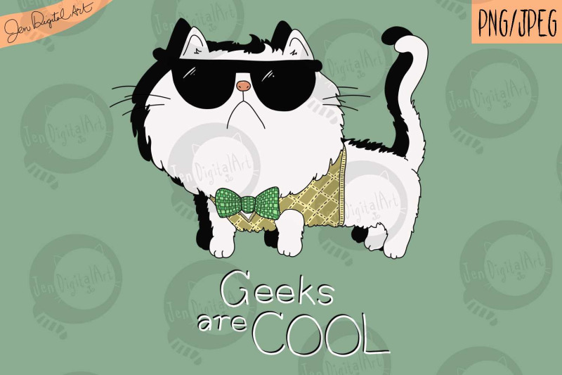 geeks-are-cool-cute-cat-t-shirt-design-png-jpeg