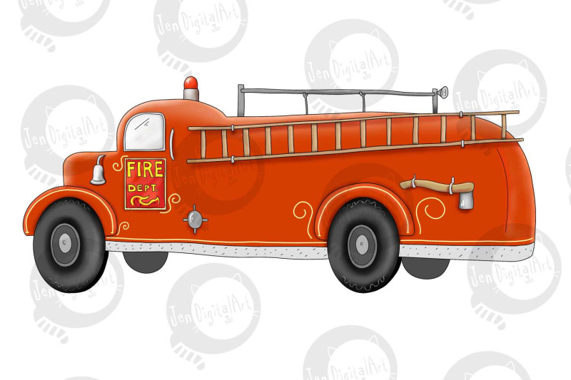 fireman-cat-firetruck-png-jpeg-clip-art-illustrations
