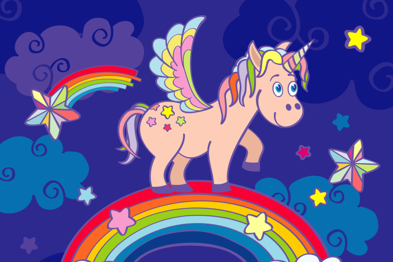 cute-unicorn-and-rainbow-fairy-vector-background-poster-greeting-car