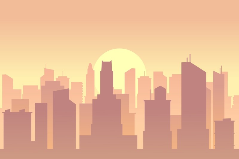 vector-city-flat-skyline