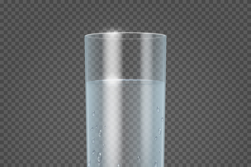 glass-of-water-isolated-on-transparent-checkered-background-vector-ill