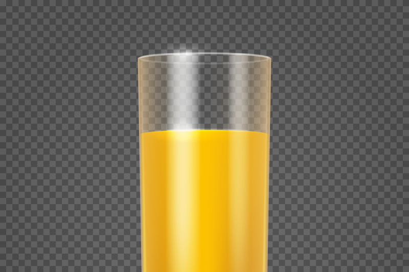 orange-juice-in-glass-vector-illustration