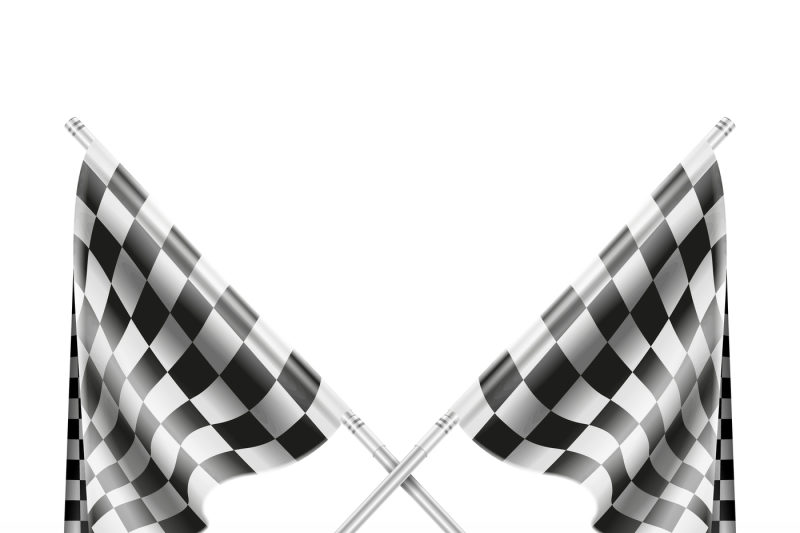 black-and-white-checkered-crossed-finish-flags-vector-illustration