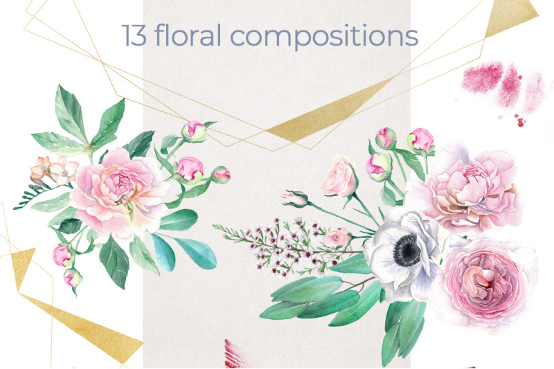 watercolor-peonies-and-gold-foil-set