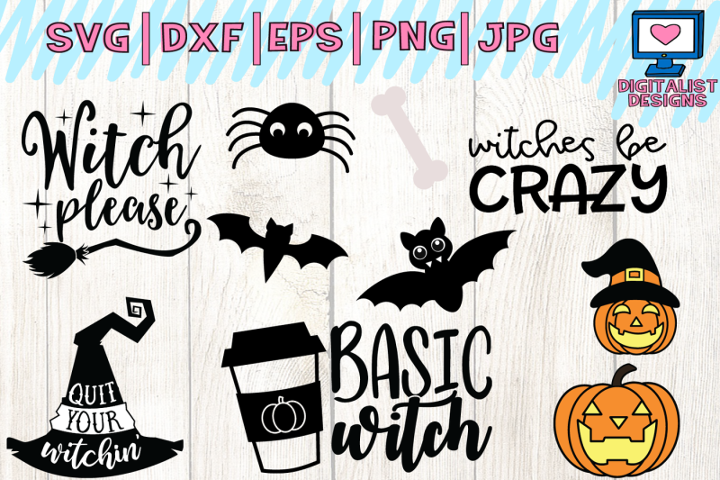 Download Halloween bundle svg, fall, october, witch, png, dxf By ...