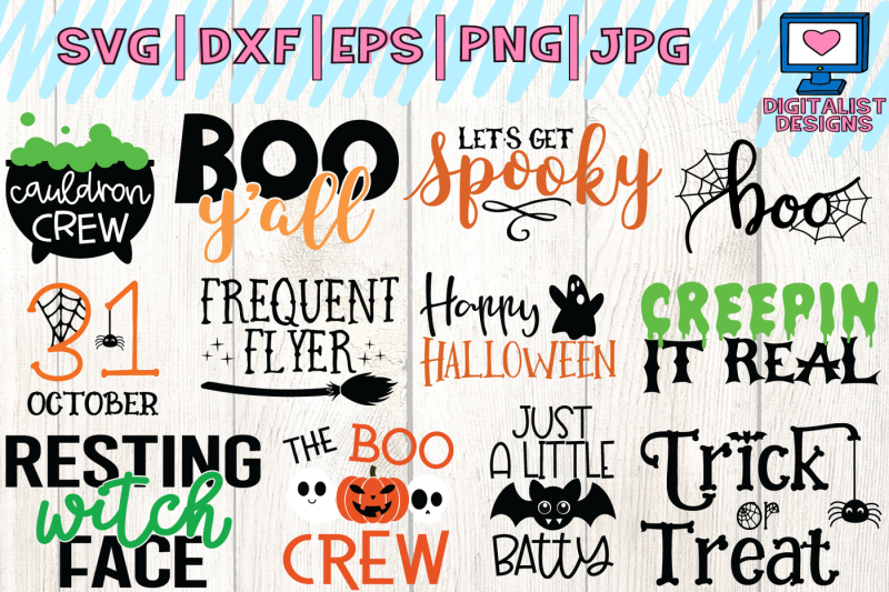 Halloween Bundle Svg Fall October Witch Png Dxf By Digitalistdesigns Thehungryjpeg Com