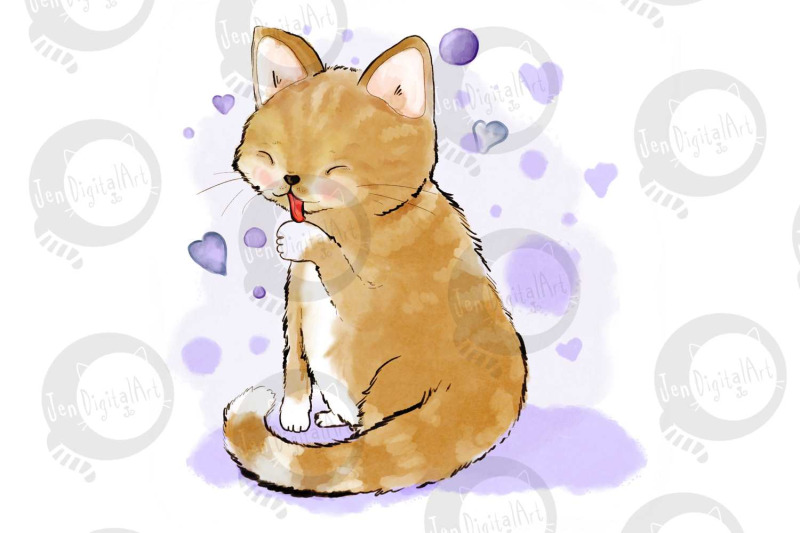cute-cat-licking-her-paw-jpeg-illustration