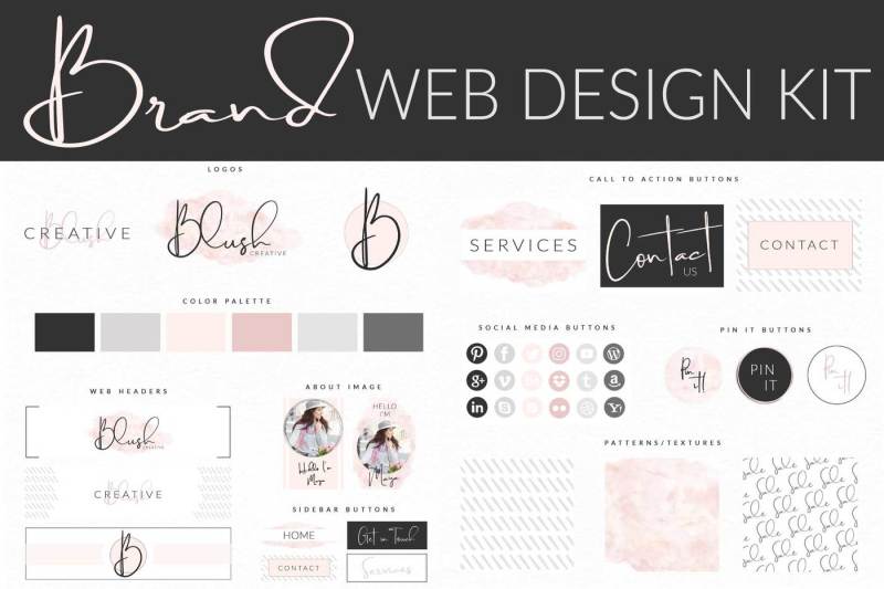 blush-brand-web-design-kit