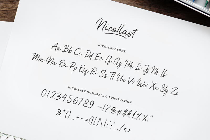 nicollast-handwritten-brush-font