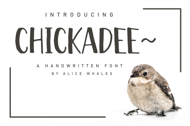chickadee-a-handwritten-font