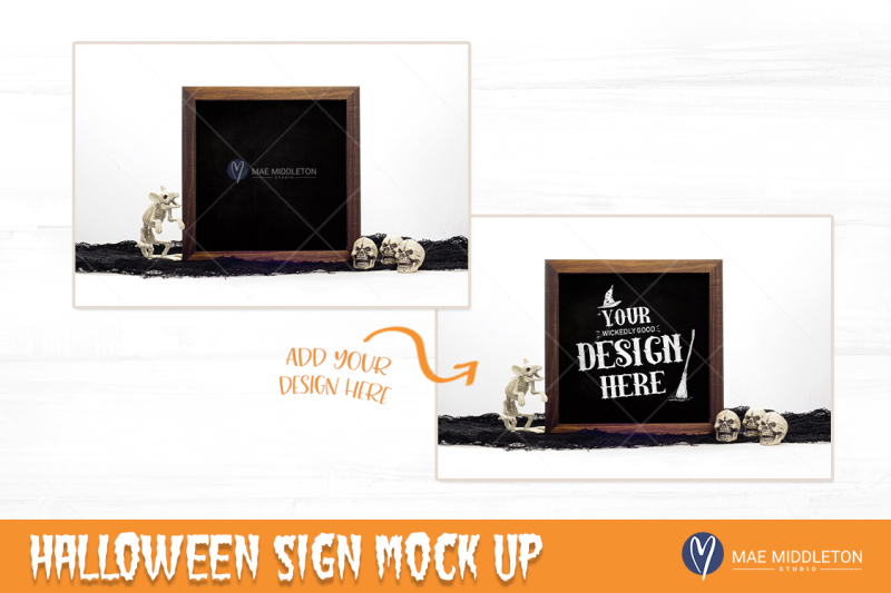 halloween-mockup-wooden-sign-chalkboard
