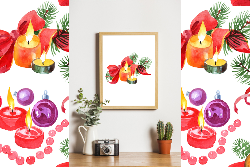 a-set-of-new-year-039-s-candles-png-watercolor-nbsp