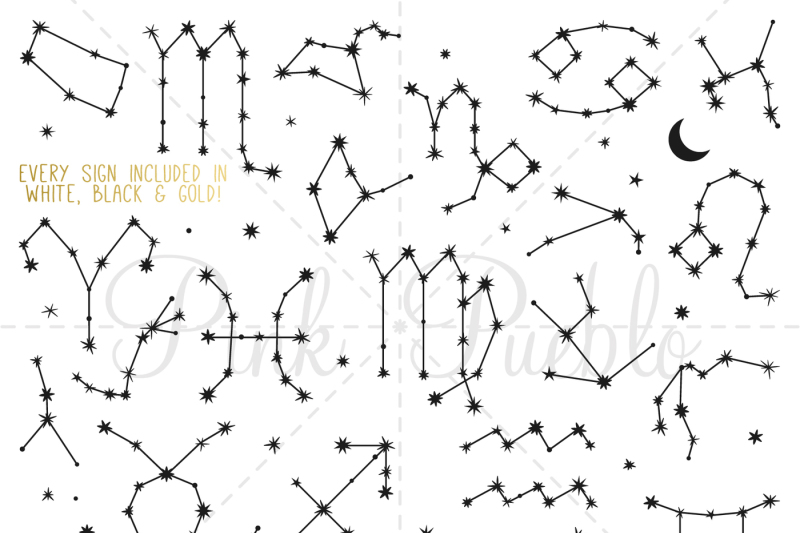 zodiac-sign-constellation-clipart-and-vectors