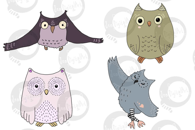 wacky-owls-10-images-clip-art-illustrations-png-jpeg