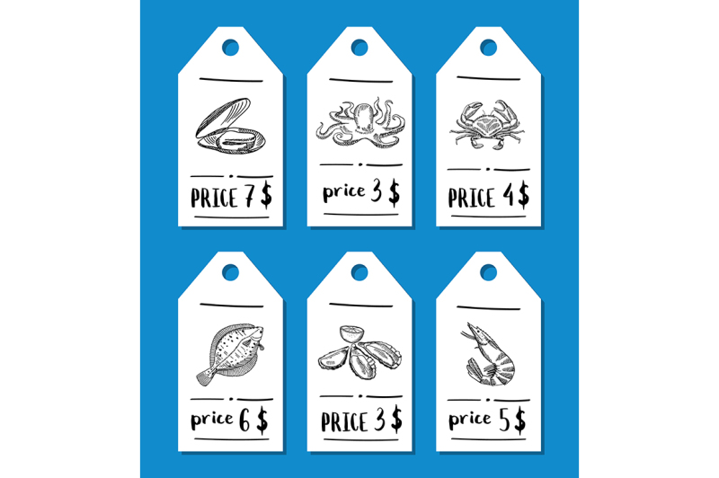 vector-price-tag-set-with-seafood