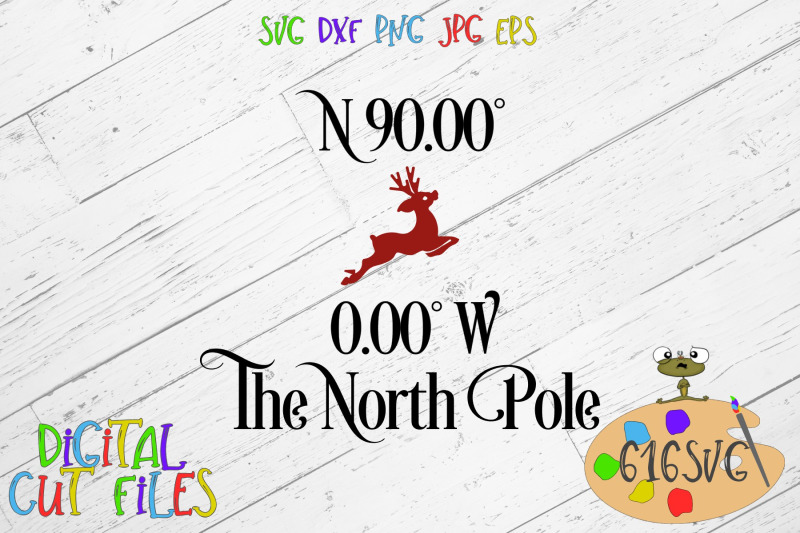 the-north-pole-coordinates-svg