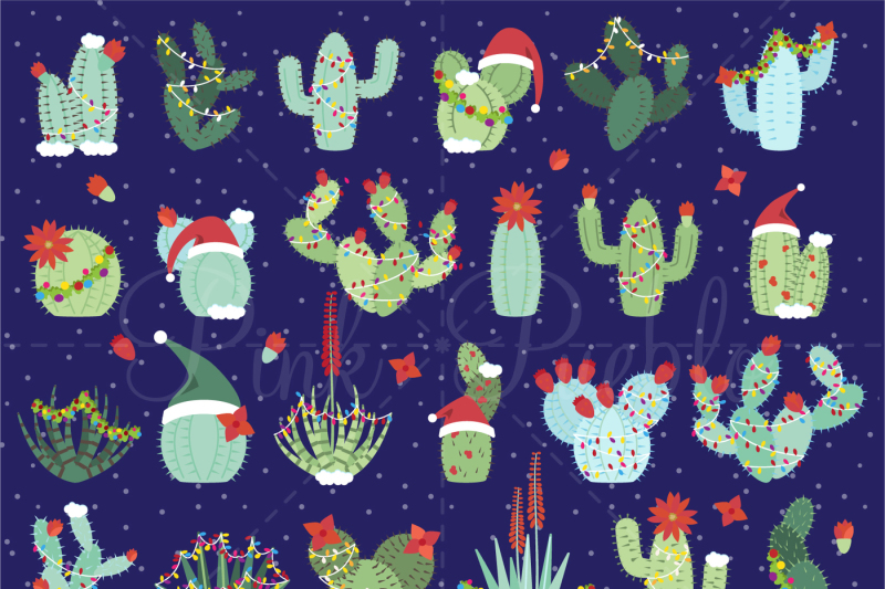 christmas-cactus-clipart-and-vectors