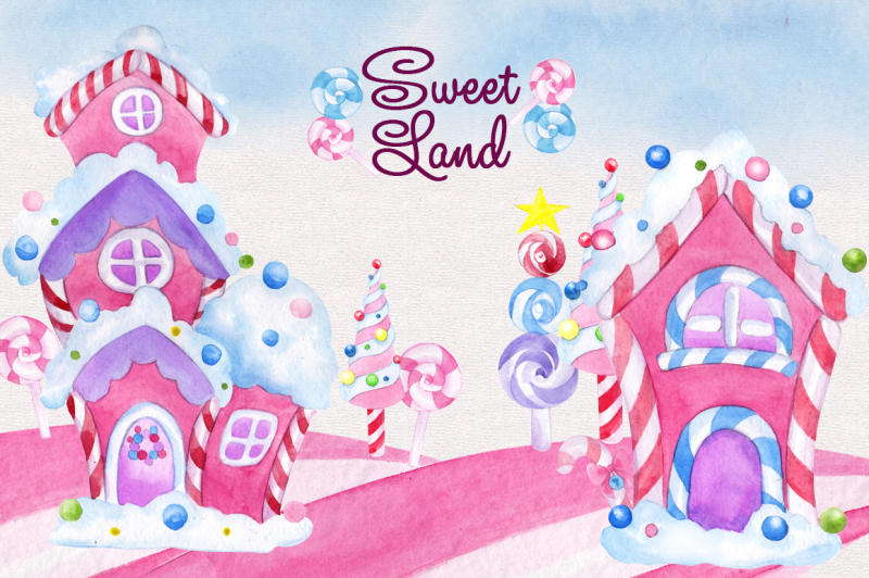 sweet-land-watercolor-clipart
