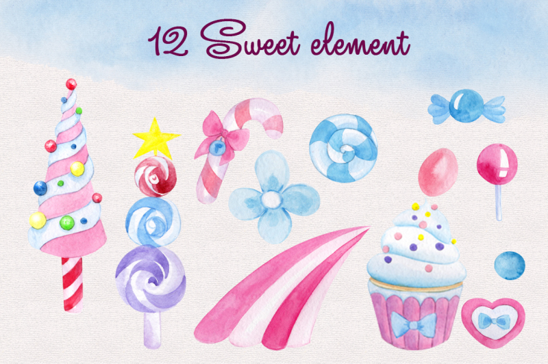 sweet-land-watercolor-clipart