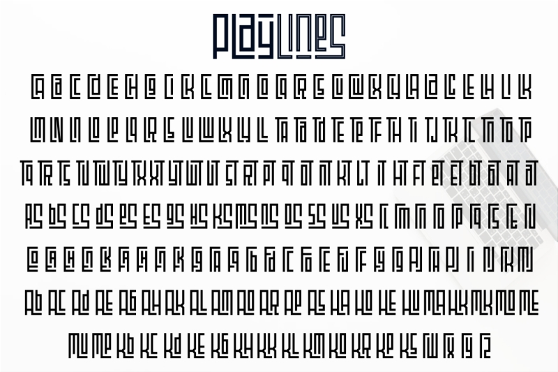 playlines-display-typeface